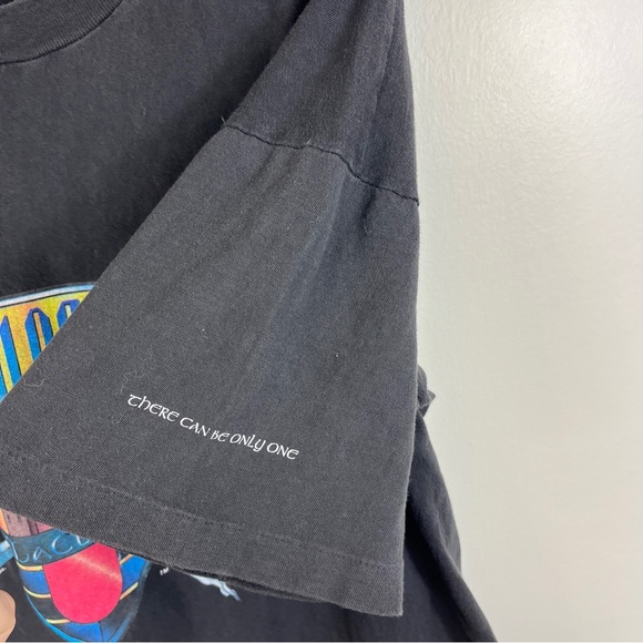 1996 Vintage Highlander TShirt There Can Only Be One Movie Tv Promo USA Fit Lrg - Picture 6 of 15